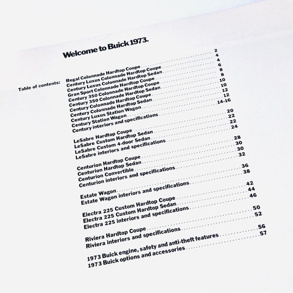 Vintage 1973 Buick Car Manual - Picture 7 of 7